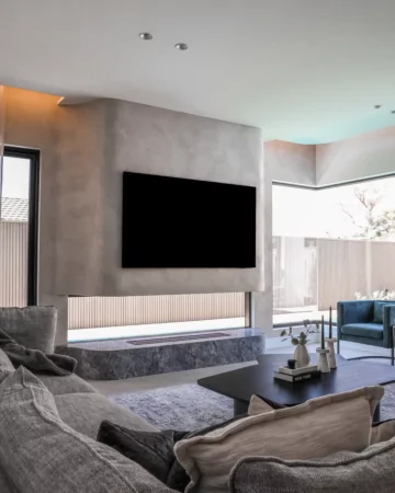 EcoSmart Fire XL1200 bioethanol burner brings modern indoor fireplace design to Project Emerson by Jajo & Co