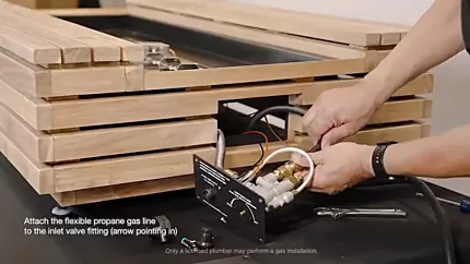 Pulling all hoses and wires out through the control platecutout