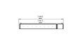Flex 122RC.BXR Right Corner - Technical Drawing / Top by EcoSmart Fire