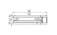 Flex 122RC.BXR Right Corner - Technical Drawing / Front by EcoSmart Fire