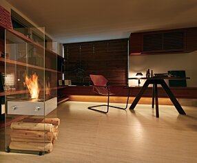 Merkmal Showroom - Ghost Designer Fireplace by EcoSmart Fire