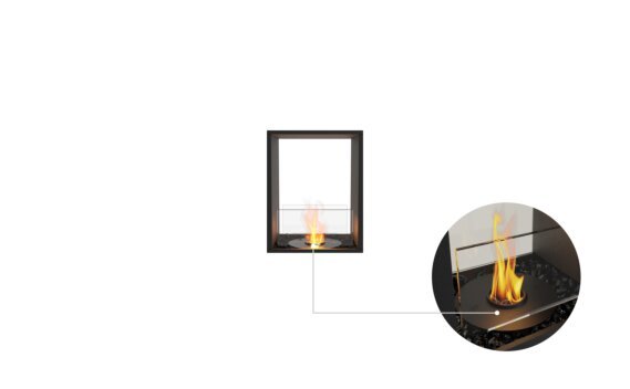 Flex 18DB Double Sided - Ethanol - Black / Black / Installed View by EcoSmart Fire