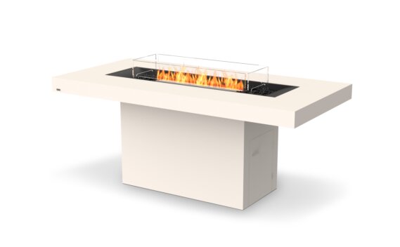 Gin 90 (Bar) Table Cheminée- Ethanol - Noir / Blanc/ Écran de feu optionnel par EcoSmart Fire