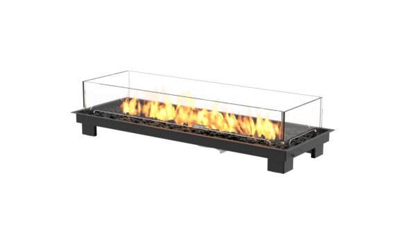 Linear 50 Fire Pit Kit - Gas LP/NG / Black by EcoSmart Fire