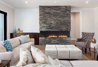 Lounge Room - Built-in fireplaces
