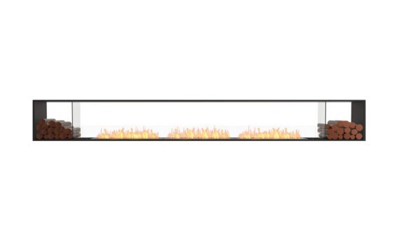 Flex 158DB.BX2 Double Sided - Ethanol / Black / Installed view - Logs not included by EcoSmart Fire
