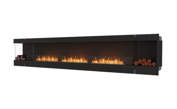 Flex 158LC.BX2 Left Corner - Ethanol / Black / Uninstalled view - Logs not included by EcoSmart Fire