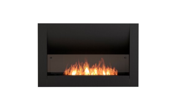 Firebox 1100CV cheminées incurvée- Ethanol / Noir / Vue de face par EcoSmart Fire