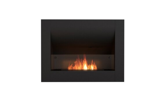 Firebox 720CV cheminées incurvée - Ethanol / Noir / Vue de face par EcoSmart Fire