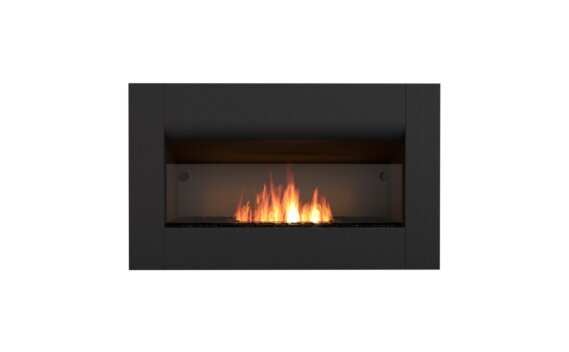Firebox 650CV cheminées incurvée - Ethanol / Noir / Vue de face par EcoSmart Fire