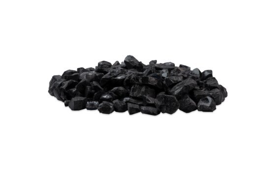Black Glass Charcoal pierres décoratives - Noir par EcoSmart Fire