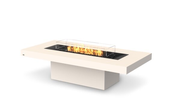 Gin 90 (Chat) Table Cheminée - Gas LP/NG / Blanc by EcoSmart Fire