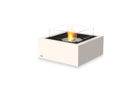 Base 30 Table Cheminée - Éthanol / Blanc / Écran de feu optionnel par EcoSmart Fire