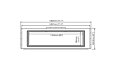 EL60 Electric Fireplace - Technical Drawing / Front by EcoSmart Fire