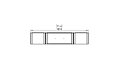 Flex 68 - Technical Drawing / Top by EcoSmart Fire