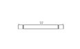 Flex 158 - Technical Drawing / Top by EcoSmart Fire