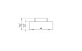 Ark 40 Fire Table - Technical Drawing / Front by EcoSmart Fire