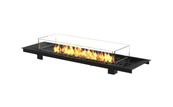 Linear Curved 65 Fire Pit Kit - Gas LP/NG / Black by EcoSmart Fire