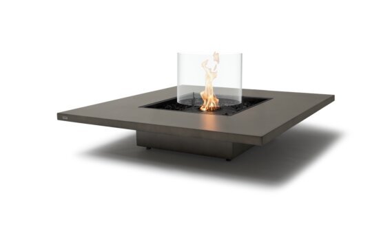 Vertigo 50 Table Cheminée - Ethanol - Noir / Naturel / Pare-étincelles en option par EcoSmart Fire