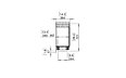 Flex 18RC Right Corner - Technical Drawing / Side by EcoSmart Fire