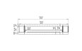 Flex 158RC.BX2 Right Corner - Technical Drawing / Front by EcoSmart Fire