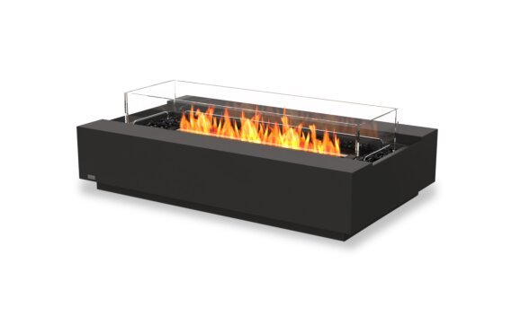 Cosmo 50 Table Cheminée - Ethanol - Noir / Graphite / Pare-feu optionnel par EcoSmart Fire