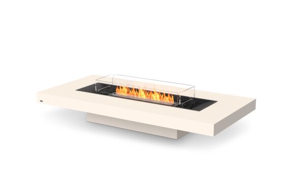 Gin 90 (Low) Fire Table - Ethanol - Black / Bone / Optional Fire Screen by EcoSmart Fire