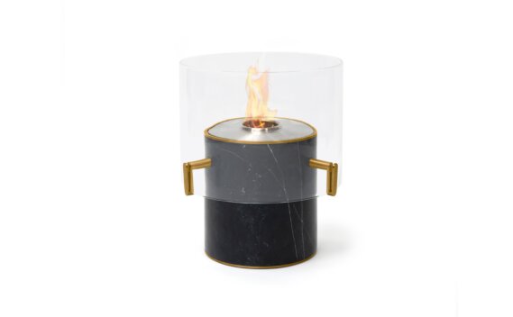 Pillar 3L Designer Fireplace - Ethanol / Marble Black by EcoSmart Fire