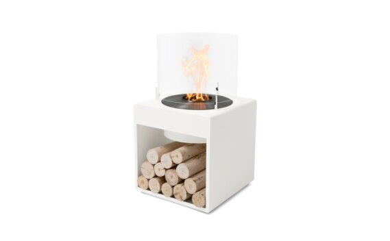 Pop 8L Designer Fireplace - Ethanol - Black / White by EcoSmart Fire