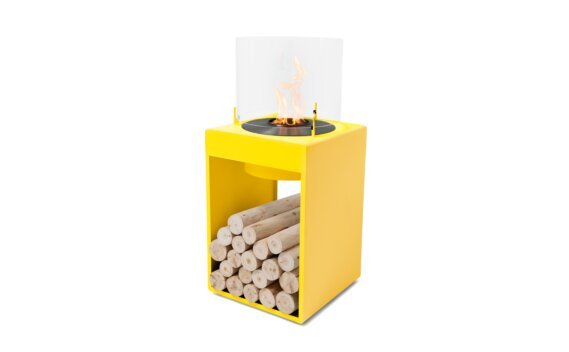 Pop 8T Designer Fireplace - Ethanol - Black / Yellow by EcoSmart Fire