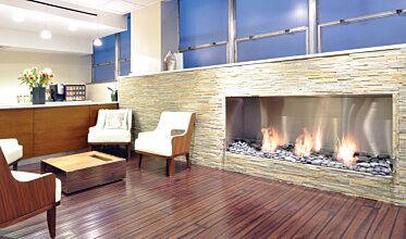 Farber Center - Built-in fireplaces