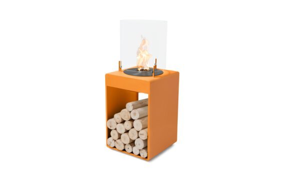 Pop 3T Designer Fireplace - Ethanol - Black / Orange by EcoSmart Fire