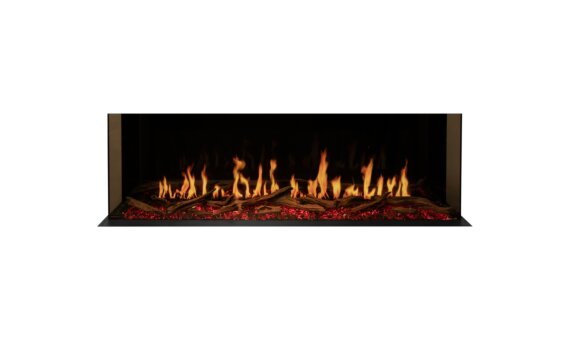 Motion 60 Motion Fireplace - Electric / Black / Orange Flame by EcoSmart Fire