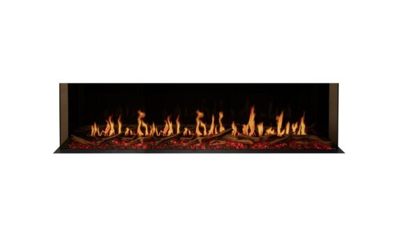 Motion 76 Motion Fireplace - électrique / noir / flamme orange par EcoSmart Fire