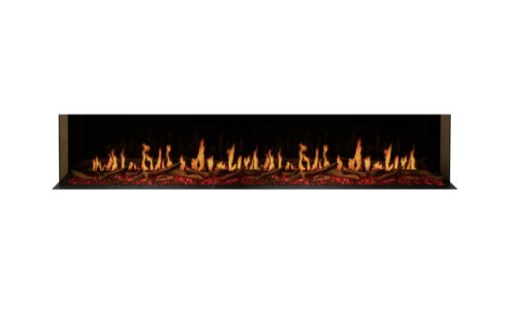 Motion 100 Motion Fireplace - Electric / Black / Orange Flame by EcoSmart Fire